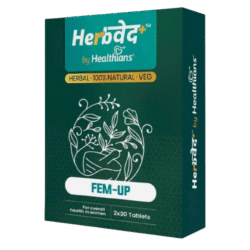 Herbved+ Fem-Up Tablets for Women | 100% Herbal | Natural | Vegetarian | 60 Tablets