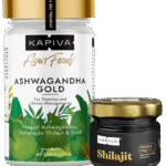 Kapiva Ashwagandha Gold + Himalayan Shilajit Combo for Women | Stamina, Stress Relief & Vitality Booster