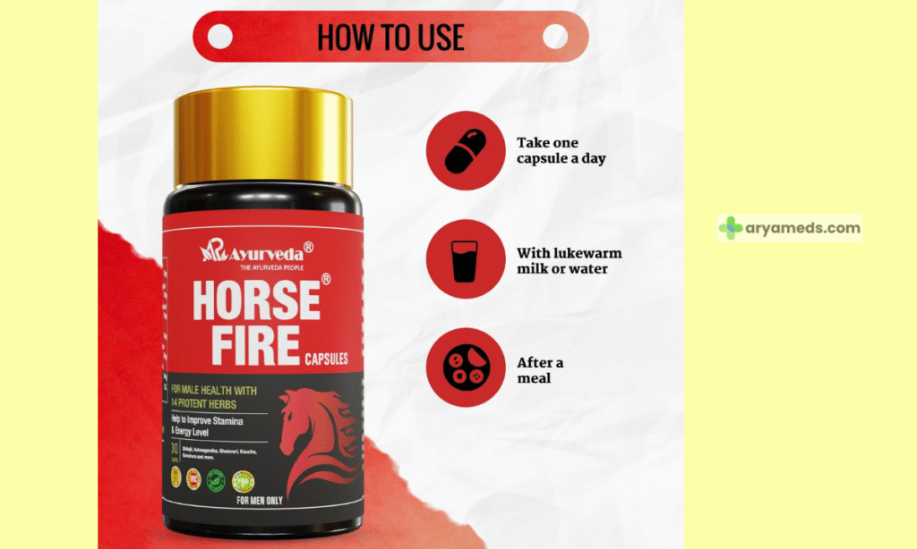 Horse Fire Ayurvedic Capsules for Male Stamina & Timing